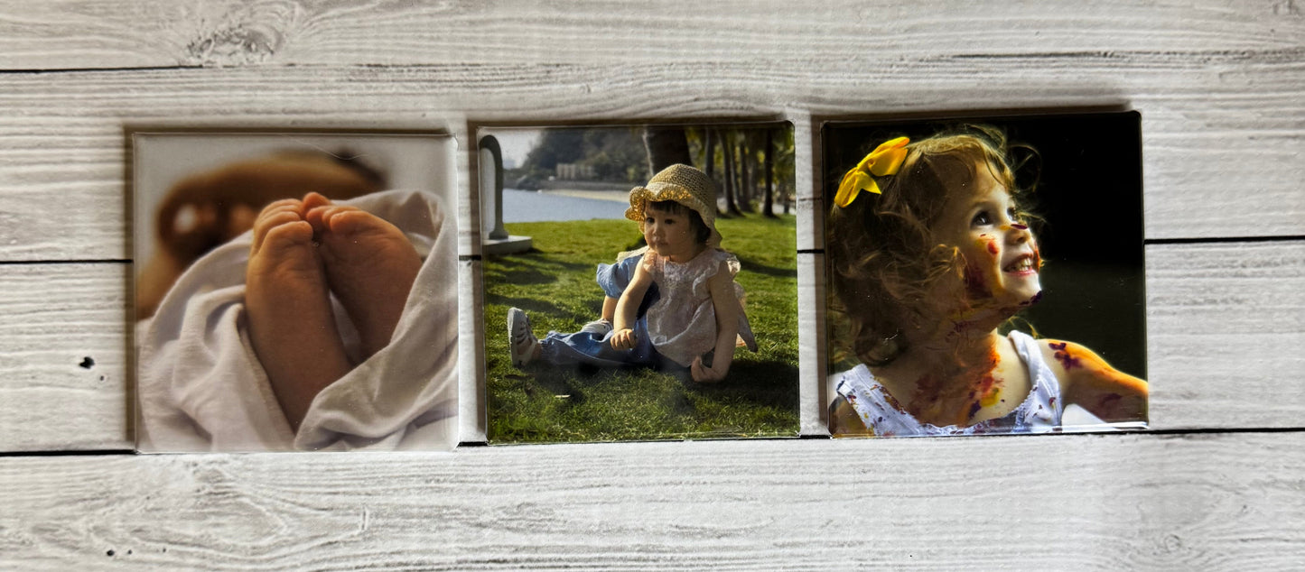 Custom 2" x 2" Photo Magnets Set of 3
